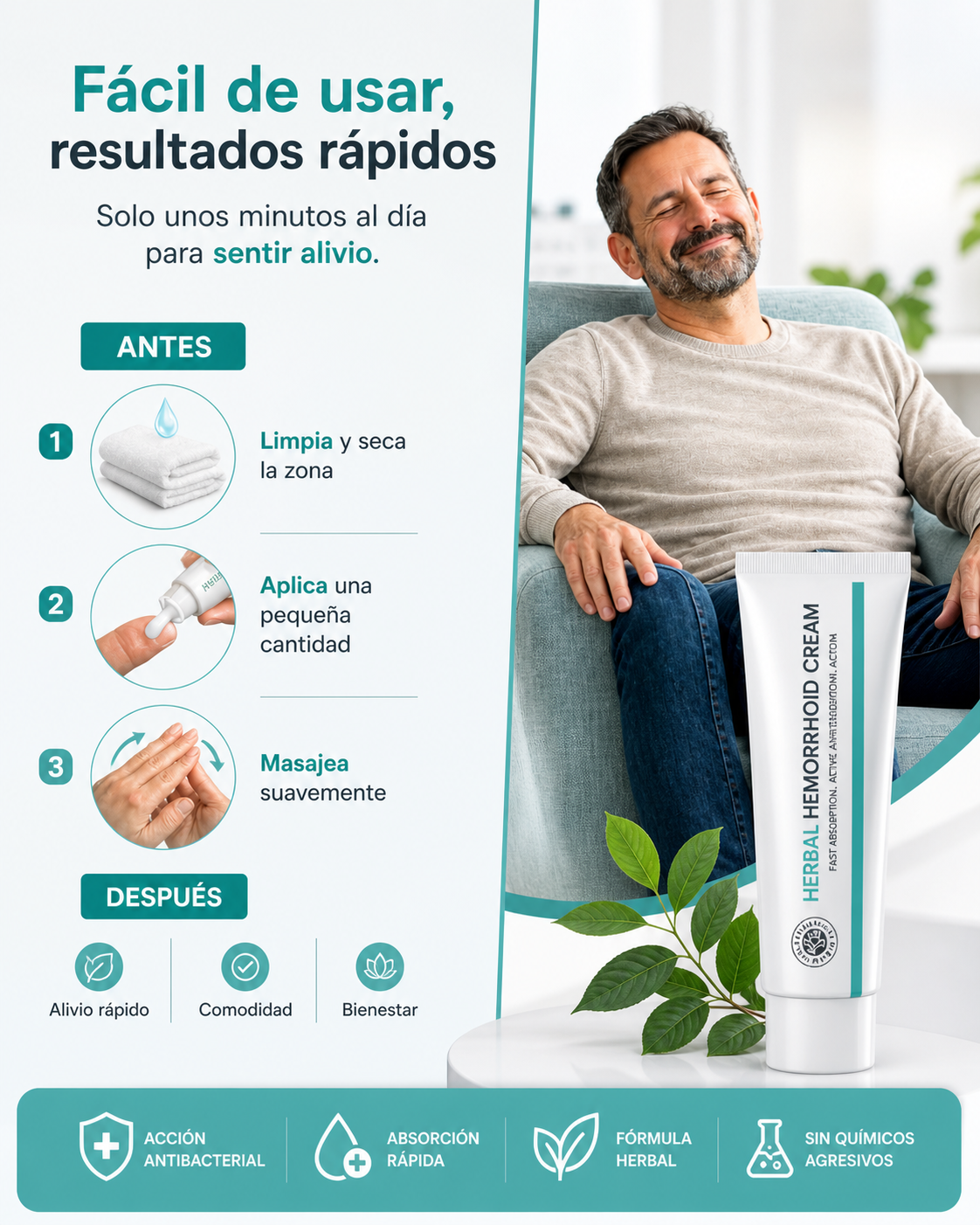 Crema Para Hemorroides - Dile adiós al dolor, ardor y picazón HOY