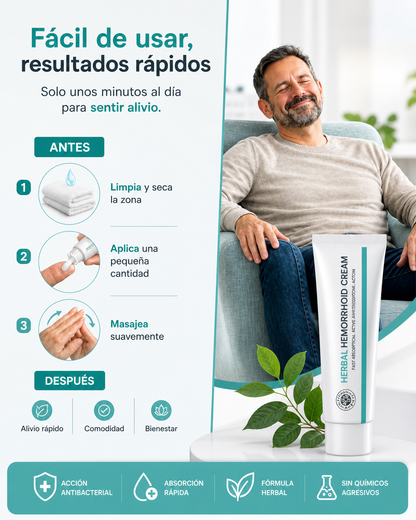Crema Para Hemorroides - Dile adiós al dolor, ardor y picazón HOY