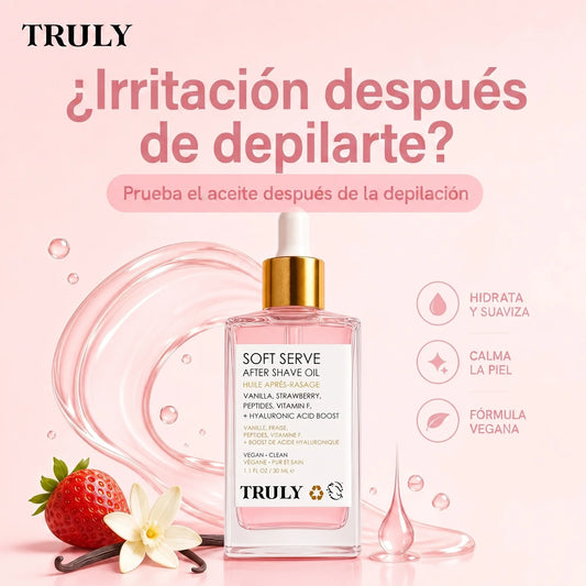 Aceite Post Depilación Truly – Piel Suave, Hidratada y Sin Irritación