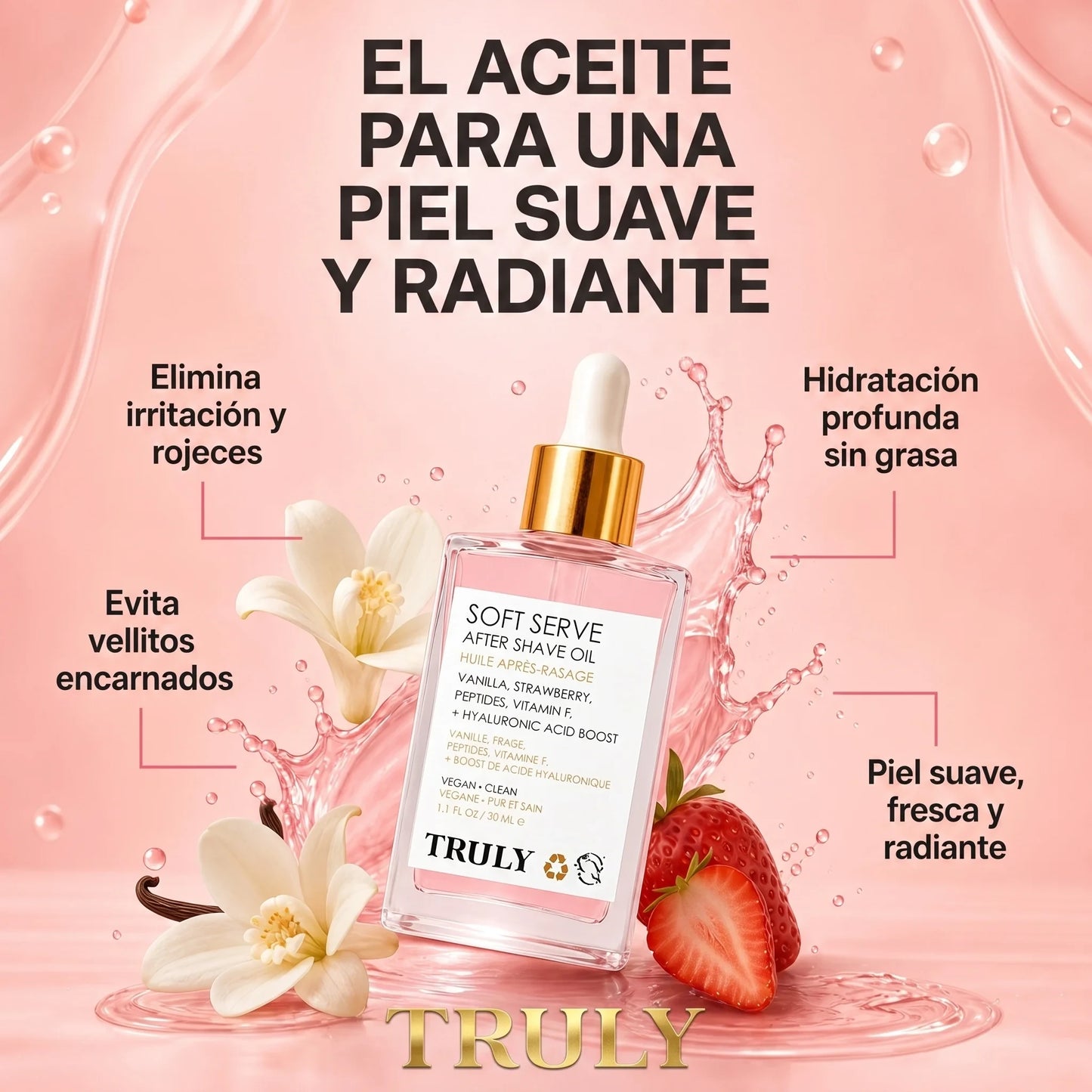 Aceite Post Depilación Truly – Piel Suave, Hidratada y Sin Irritación